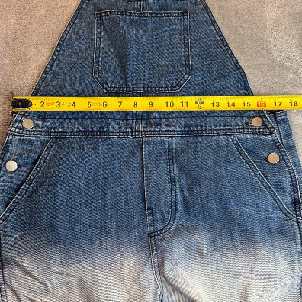 NWT Storia Rosebud Overalls Ombre Denim Blue Size Small - Picture 10 of 14